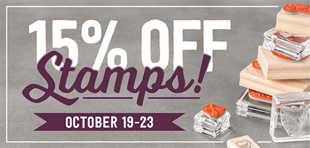 Oct 19-23 Stampin' Up! Stamp Sale - 15% off #dostamping
